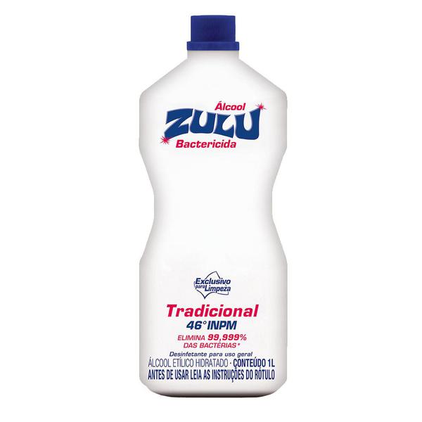Frasco de álcool Zulu 1 litro